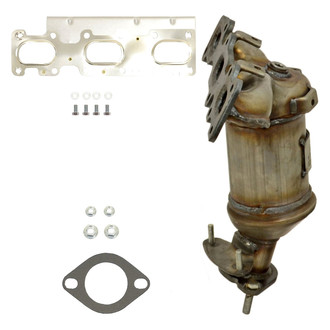 AP Exhaust® - Stainless Steel Direct Fit Exhaust Manifold with Integrated Catalytic Converter