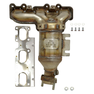 AP Exhaust® - Stainless Steel Direct Fit Exhaust Manifold with Integrated Catalytic Converter
