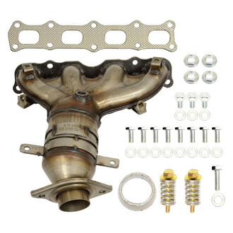 AP Exhaust® - Stainless Steel Direct Fit Exhaust Manifold with Integrated Catalytic Converter