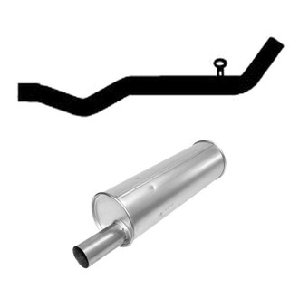 AP Exhaust® - Exhaust Muffler and Tailpipe Kit