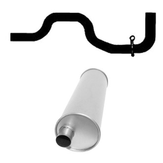 AP Exhaust® - Exhaust Muffler and Tailpipe Kit