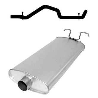 AP Exhaust® - Exhaust Muffler and Tailpipe Kit