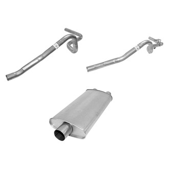 AP Exhaust® - Exhaust Muffler with Driver and Passenger Side Tailpipes Kit