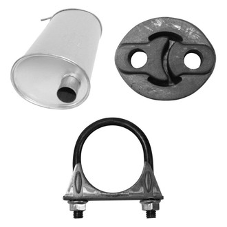 AP Exhaust® - 3-Pc MSL Maximum Direct Fit Muffler Kit