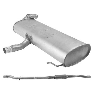 AP Exhaust® - 2-Pc Challenge Series Exhaust Muffler and Pipe Assembly Kit