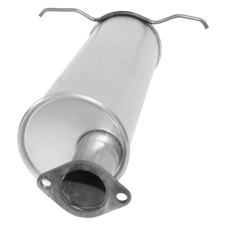 AP Exhaust® - Challenge Series Aluminized Steel Oval Exhaust Muffler with Flange and Outlet Neck