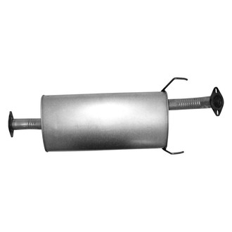 AP Exhaust® - Challenge Series Aluminized Steel Oval Exhaust Muffler with Inlet/Outlet Neck