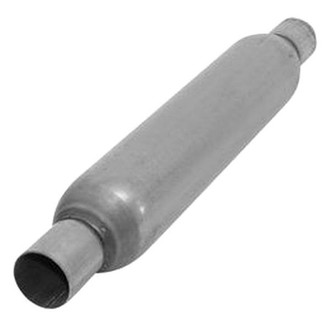 AP Exhaust® - Challenge Series Aluminized Steel Round Exhaust Muffler with Inlet/Outlet Neck