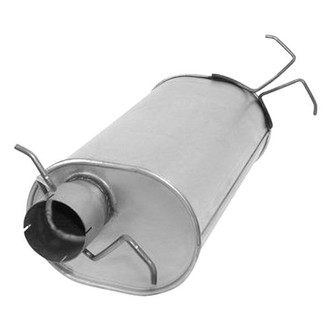 AP Exhaust® - Challenge Series Aluminized Steel Oval Exhaust Muffler with Inlet/Outlet Neck