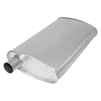 AP Exhaust® - MSL Maximum Aluminized Steel Oval Direct Fit Exhaust Muffler with Inlet / Outlet Neck