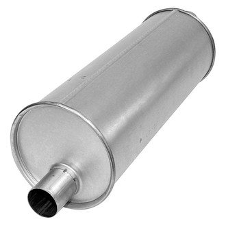 AP Exhaust® - MSL Maximum Aluminized Steel Round Direct Fit Exhaust Muffler with Inlet / Outlet Neck