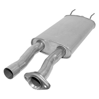 AP Exhaust® - MSL Maximum Aluminized Steel Oval Direct Fit Exhaust Muffler with Flare Flange and Outlet Neck