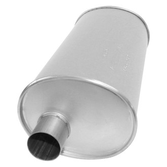 AP Exhaust® - MSL Maximum Oval Direct Fit Exhaust Muffler with Inlet / Outlet Neck