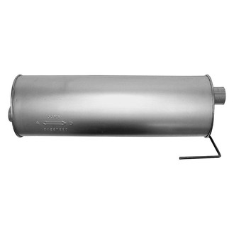 AP Exhaust® - MSL Maximum Aluminized Steel Oval Direct Fit Exhaust Muffler with Inlet / Outlet Neck