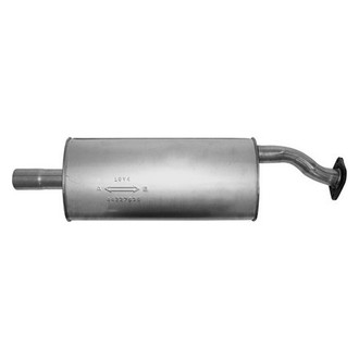AP Exhaust® - MSL Maximum Aluminized Steel Oval Direct Fit Exhaust Muffler with Flange and Inlet Neck