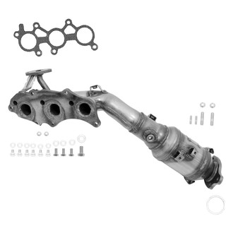 AP Exhaust® - Stainless Steel Direct Fit Exhaust Manifold with Integrated Catalytic Converter