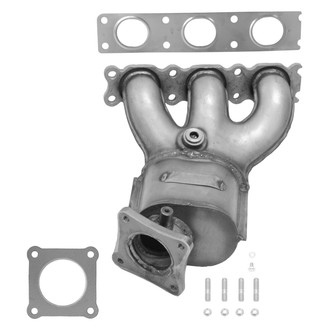AP Exhaust® - Stainless Steel Direct Fit Exhaust Manifold with Integrated Catalytic Converter