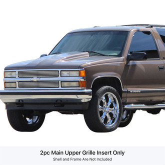 APG® - 2-Pc Chrome Polished 8x6 mm Horizontal Billet Main Grille