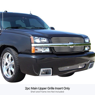 APG® - 2-Pc Chrome Polished 8x6 mm Horizontal Billet Main Grille