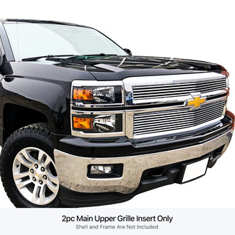 APG® - 2-Pc Chrome Polished 8x6 mm Horizontal Billet Main Grille