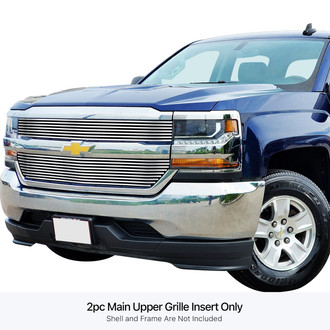 APG® - 2-Pc Chrome Polished Horizontal Billet Main Grille
