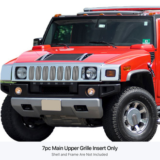 APG® - 7-Pc Polished 8x6 mm Horizontal Billet Main Grille