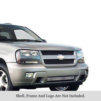 APG® - 1-Pc Chrome Polished 8x6 mm Horizontal Billet Bumper Grille