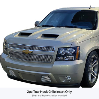 APG® - 2-Pc Chrome Polished Horizontal Billet Tow Hook Grilles