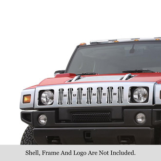 APG® - 7-Pc Polished 8x6 mm Vertical Billet Main Grille