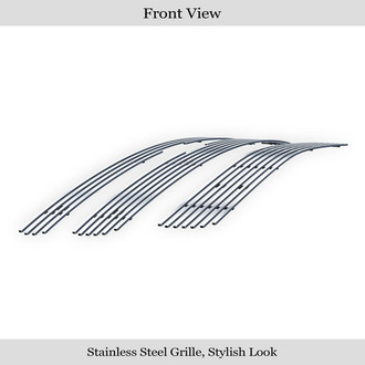 APG® - 3-Pc Polished 8x6 mm Horizontal Billet Main and Bumper Grille Kit