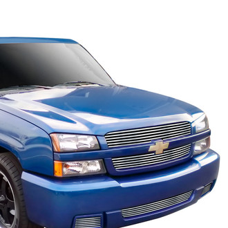 APG® - 5-Pc Chrome Polished 8x6 mm Horizontal Billet Main and Bumper Grille Kit