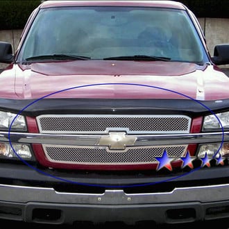 APG® - 2-Pc Chrome Polished 1.8 mm Wire Mesh Main Grille
