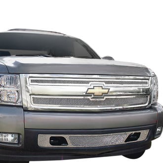 APG® - 2-Pc Chrome Polished 1.8 mm Wire Mesh Main Grille