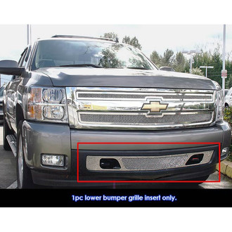 APG® - 1-Pc Chrome Polished 1.8 mm Wire Mesh Bumper Grille