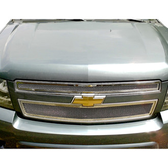 APG® - 2-Pc Chrome Polished 1.8 mm Wire Mesh Main Grille
