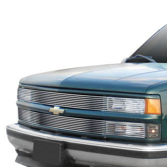 APG® - 2-Pc Phantom Style Chrome Polished 8x6 mm Horizontal Billet Main Grille