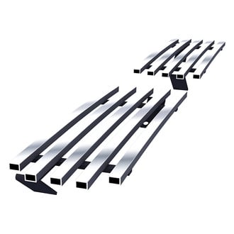 APG® - 3-Pc Chrome Polished 8x6 mm Horizontal Billet Grille Kit