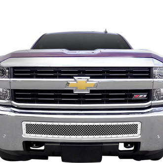 APG® - 1-Pc Rivet Style Chrome Polished 2.5 mm Wire Mesh Bumper Grille