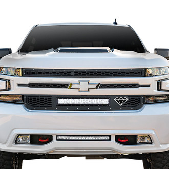 APG® - 1-Pc Honeycomb Style Black Laser Cut Mesh Main Grille with LED Lights