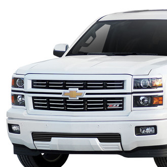 APG® - 1-Pc Black Horizontal Tubular Bumper Grille