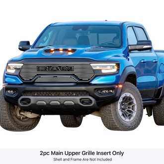 APG® - 2-Pc Chrome Polished 8x6 mm Horizontal Billet Main Grille