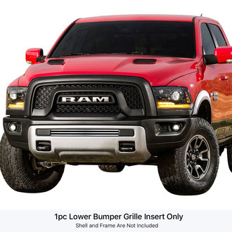 APG® - 1-Pc Polished 8x6 mm Horizontal Billet Bumper Grille