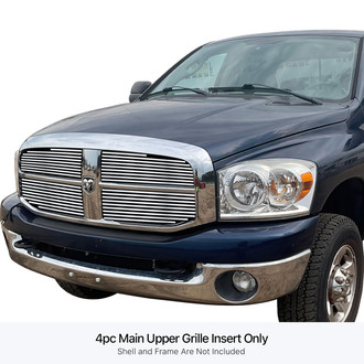 APG® - 4-Pc Chrome Polished 8x6 mm Horizontal Billet Main Grille