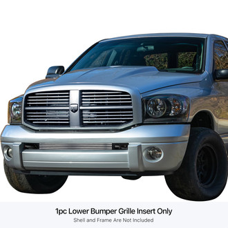 APG® - 1-Pc Chrome Polished 8x6 mm Horizontal Billet Bumper Grille