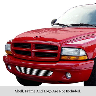APG® - 1-Pc Chrome Polished 8x6 mm Horizontal Billet Bumper Grille
