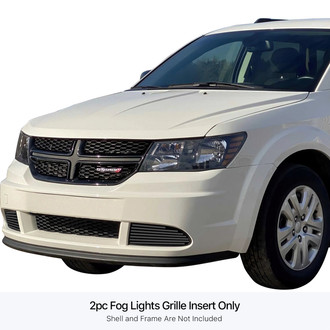 APG® - 2-Pc Black 8x6 mm Horizontal Billet Fog Light Cover Grilles