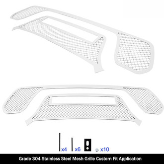 APG® - 2-Pc Polished 2.5 mm Wire Mesh Main Grille