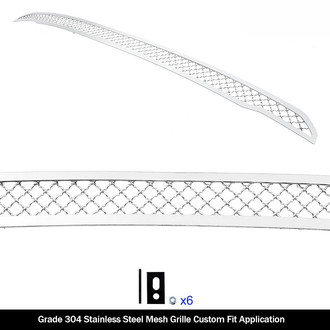 APG® - 1-Pc Polished 2.5 mm Wire Mesh Bumper Grille