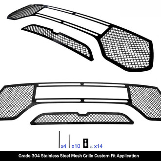 APG® - 2-Pc Black 2.5 mm Wire Mesh Main Grille