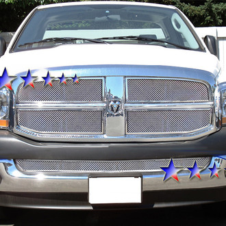 APG® - 4-Pc Chrome Polished 1.8 mm Wire Mesh Main Grille